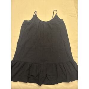 J. Crew Womens Pre-owned Shirt Blouse Top Strappy Tie Closure Navy Blue Size Med